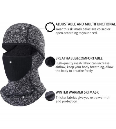 Balaclavas Balaclava Ski Mask- Windproof and Cold Protection Outdoor Motorcycle Hood Breathable Full Face Mask for Men - C818...