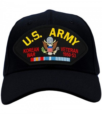 Baseball Caps US Army - Korean War Veteran Hat/Ballcap Adjustable One Size Fits Most (Multiple Colors & Styles) - Black - CB1...