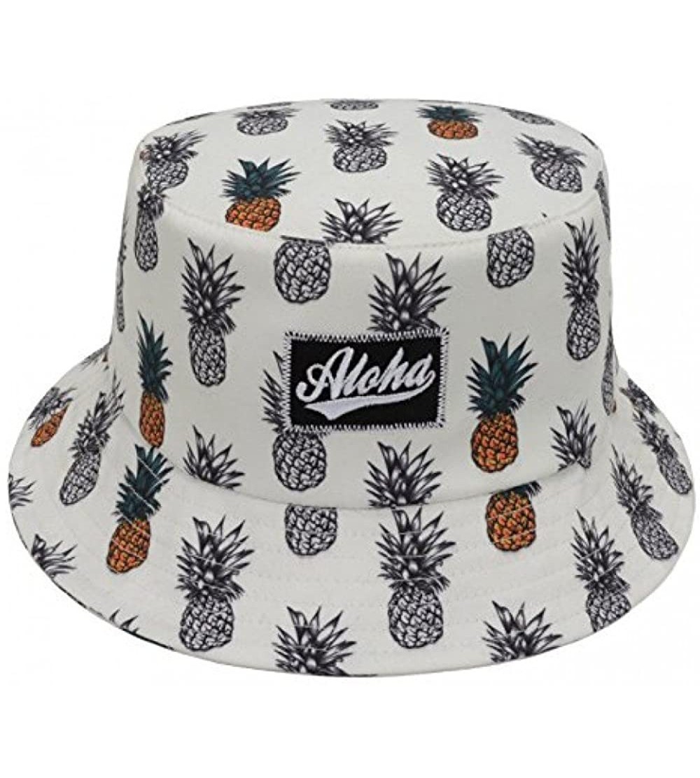 Bucket Hats Mens Womens Trends Fashion Bucket Hat - White - CY11Z2DA3N5 $15.51