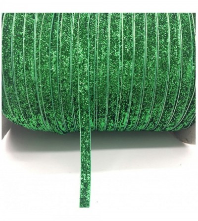 Headbands 5Yards/ 1/4" 6Mm Soft Comfortable Velvet Ribbon Headband Clips Wedding Christmas Decoration-Glitter Green - CW18XIY...