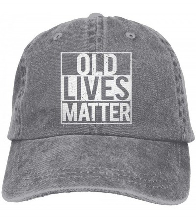 Baseball Caps Old Lives Matter Baseball Cap Dad Hat Adjustable Hat Low Profile Plain Cap - Ash - CO18IM6XW86 $9.37