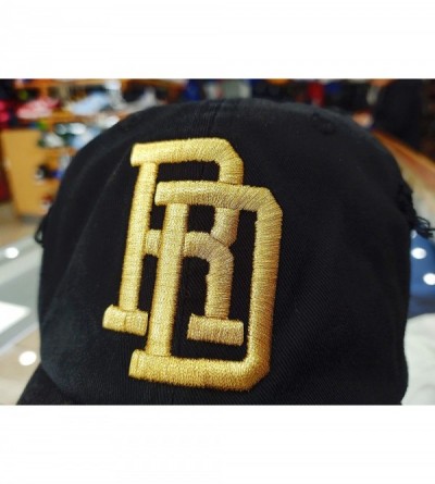 Baseball Caps Adjustable Vintage Cap Dominican Republic RD and Shield - Black/Gold - C817YZH9TNZ $20.98