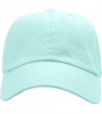 Baseball Caps Classic Baseball Cap Dad Hat 100% Cotton Soft Adjustable Size - Aqua Blue - C911AT3XY2P $8.63