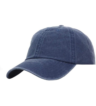 Baseball Caps Vintage Washed Cotton Twill Adjustable Dad Hat Baseball Cap - 4 - CW12KP99GKR $23.10