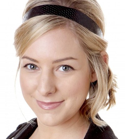 Headbands Women's Adjustable Non Slip Geo Sport Headband Multi Gift Pack - Wide Black 1pk - CT1862IW9HT $22.17