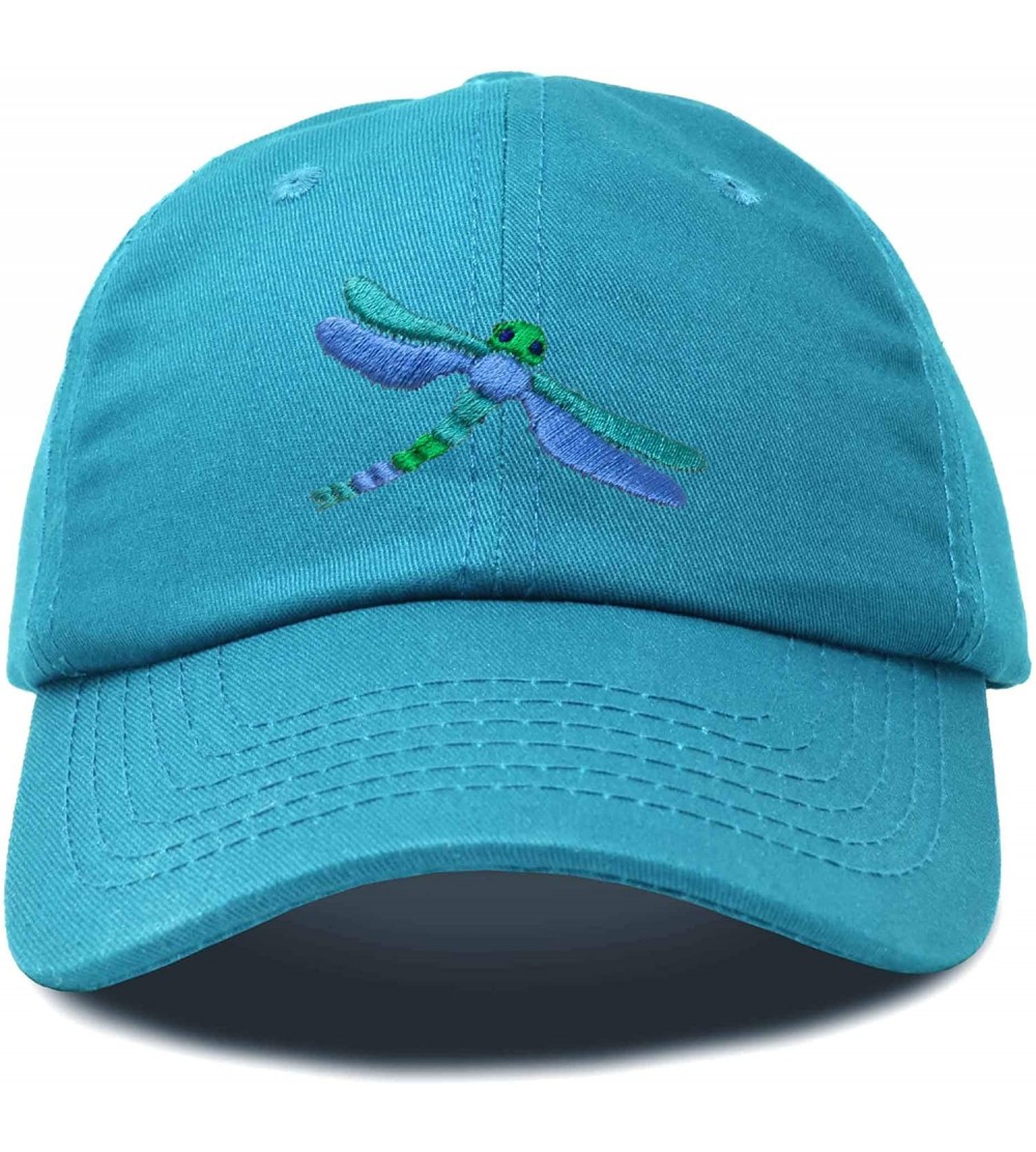 Baseball Caps Dragonfly Womens Baseball Cap Fashion Hat - Teal - C518KH7CN8T $13.39