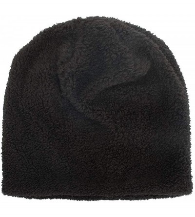 Skullies & Beanies Men Winter Skull Cap Beanie Large Knit Hat with Thick Fleece Lined Daily - D - White - C018ZD66ZL3 $18.83