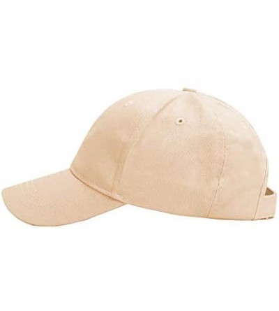 Baseball Caps Cotton Ponytail Hats Baseball for Women Adjustable Solid Color - Navy+khaki - C818NNO2YX7 $10.89