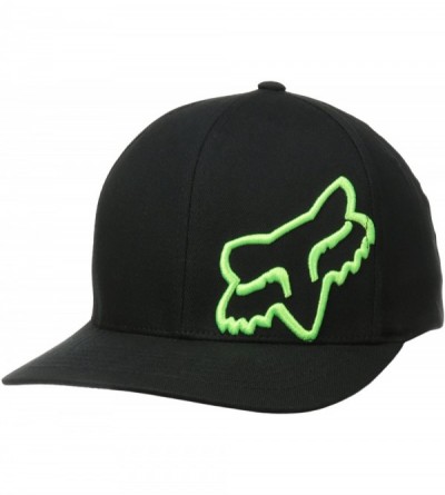 Baseball Caps Mens Flex 45 Flexfit Hat - Black/Green - CD11OP6PFHP $25.14