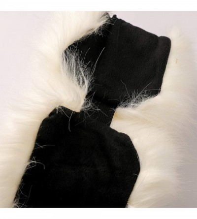 Cold Weather Headbands Womens Faux Fur Headband Winter Earwarmer Earmuff Hat Ski - White - CX12K3NDNQD $14.54