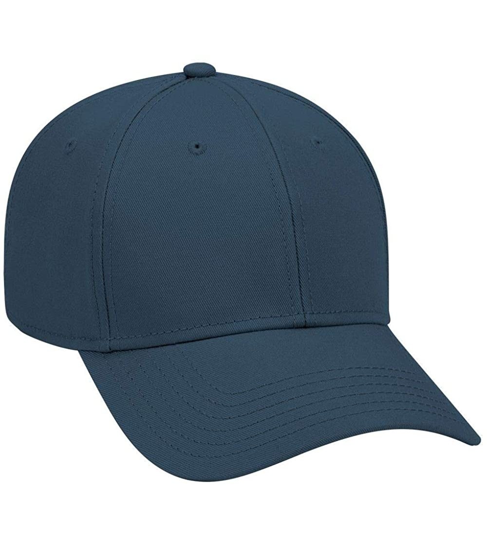 Baseball Caps 6 Panel Low Profile Superior Cotton Twill Cap - Navy Blue - CX180D4QO2A $11.46