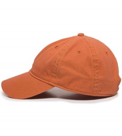 Baseball Caps Balance Dad Baseball Cap Embroidered Cotton Adjustable Dad Hat - Orange - CK18Z9WD2O9 $11.71