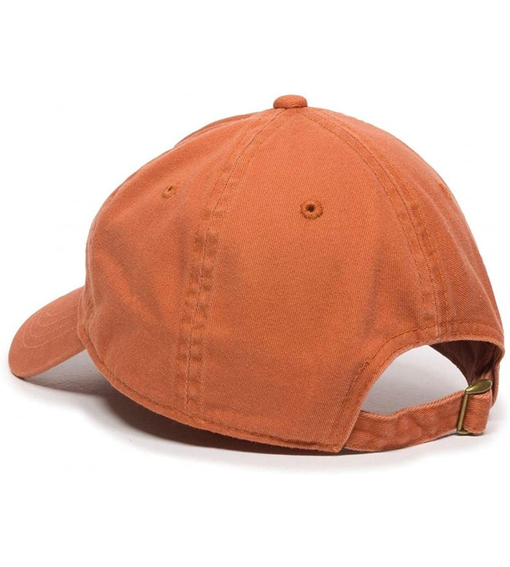 Balance Dad Baseball Cap Embroidered Cotton Adjustable Dad Hat - Orange ...