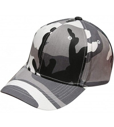 Baseball Caps New Baseball Cap- Trucker Plain Camouflage Great Snapback Hat Embroidery Amy Visor Cap - Gray - CJ18NGWK00U $8.35