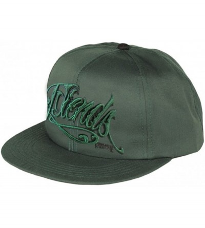 Baseball Caps Men's Fiend Script Adjustable Twill Hat One Size Forest Green - C811EOJVRAL $11.43