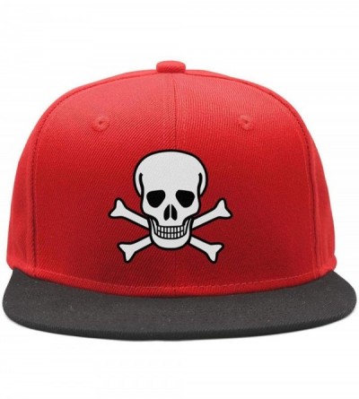 Baseball Caps Skull and Crossbone Pirate Flag Women Men Plain Caps Cool Hat - Skull and Crossbones - C418HU26TKG $13.92