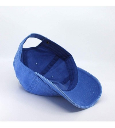 Baseball Caps Vintage Washed Dyed Cotton Twill Low Profile Adjustable Baseball Cap - Royal - CH12EFFZMY1 $9.02