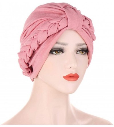 Skullies & Beanies Muslim Turban Elegant Beanie Hat - Pink - C61948EUAEQ $15.44