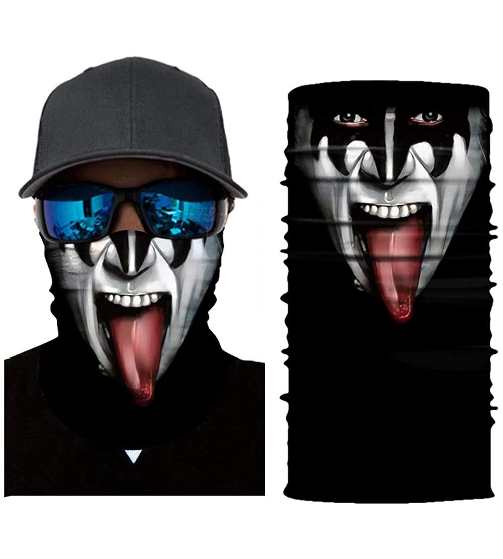 Balaclavas Joker Print Face Mask- Rave Bandana- Neck Gaiter- Scarf- Summer Balaclava for Dust Wind UV Protection - Hcb - CH19...