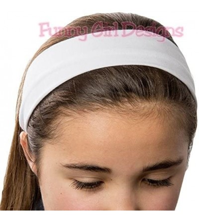 Headbands 1 DOZEN 2 Inch Wide Cotton Stretch Headbands OFFICIAL HEADBANDS - Available - C111Z4O87Y5 $19.79