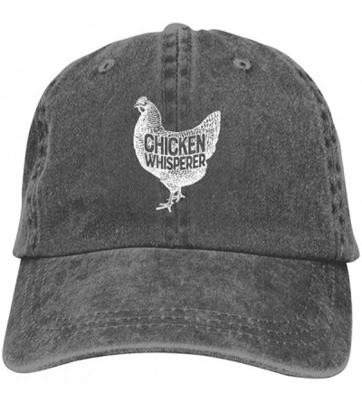 Baseball Caps Funny Farm Farmer Chicken Unisex Vintage Adjustable Cotton Baseball Cap Denim Dad Hat Cowboy Hat - Charcoal - C...