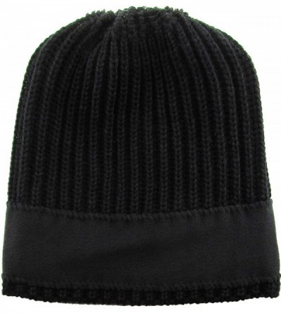 Skullies & Beanies Super Warm Slouchy Fleeced Long Beanie Warm Fur Lined Winter Knit Hat Thick Skull Cap - CQ18ZN5GNWY $11.99