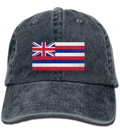 Baseball Caps Flag of Hawaii Adjustable Trucker Caps Unisex Sandwich Hats - C218I7ZX7WE $18.54