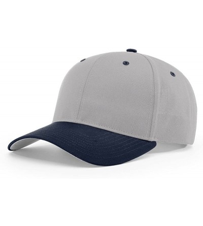 Baseball Caps 212 PRO Twill Snapback Flex Baseball HAT Blank FIT Cap - Grey/Navy - C9186ZOM46G $10.74