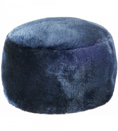 Bomber Hats Women's Fur Hat Russian Cossack Made of Faux Rabbit Fur - Navy Blue - C9187Y7L8CO $37.85