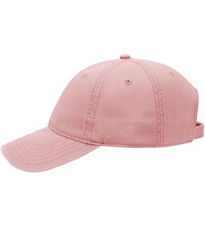 Sun Hats 6 Panel Low Profile Garment Washed Superior Cotton Twill - Pink - CK12JQXHAGT $12.36