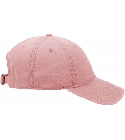 Sun Hats 6 Panel Low Profile Garment Washed Superior Cotton Twill - Pink - CK12JQXHAGT $12.36