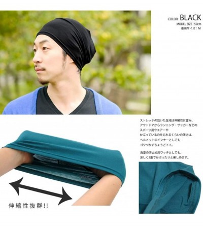Skullies & Beanies Mens Sports Thermal Beanie - Womens Fitness Cap Fast Dry Hat Made in Japan Gym - Blue - CQ11BAI4WNX $12.22