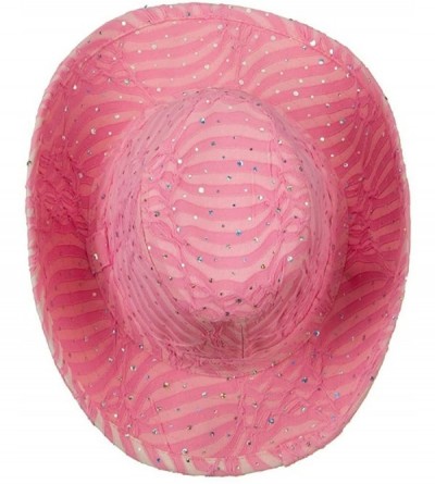 Cowboy Hats Glitter Cowboy Hat - Pink - CL116S2XP3P $23.71