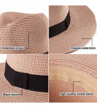 Fedoras Fedora Hats for Women DIY Band Belt Buckle Wool or Straw Wide Brim Beach Sun Hat - CX194RZG24S $14.57