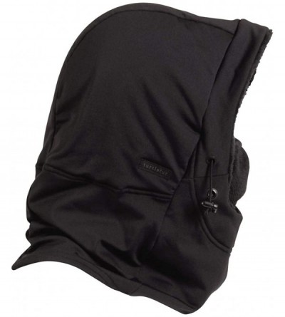 Balaclavas Comfort Shell Weekend Warrior Sherpasoft Fleece Lined Overhood - Black - C418XTH2N27 $38.88