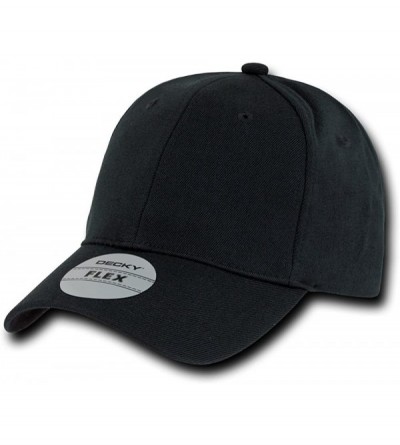 Baseball Caps Fitall Flex Baseball Cap - Black - C01199QD3OD $38.52