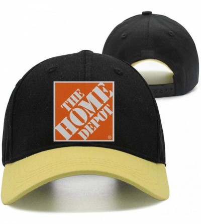 Baseball Caps Mens Womens Adjustable The-Home-Depot-Orange-Symbol-Logo-Custom Running Cap Hat - Yellow-9 - CQ18QKD460T $21.71
