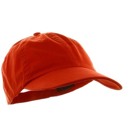 Baseball Caps Low Profile Dyed Cotton Twill Cap - Orange - CB112GBUBIT $11.64