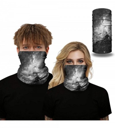 Balaclavas Men Women Face Bandana Dust Mask Balaclava Neck Gaiter Wrap Cool Printed (Multi-Function) - Galaxy Grey - CL197SX6...
