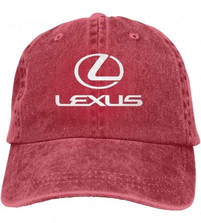 Baseball Caps Customized Printing Casual Strapback Cap Lexus Car Logo New Baseball Caps - Red - CM18W5YMQR7 $29.54