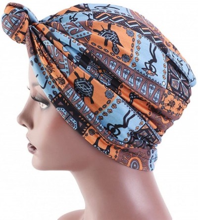 Sun Hats Women Turban Hat Hair Wrap African Jersey Magic Headband Turbans Headwrap Bohemian Boho Chemo Cap - CH18Y479KT3 $12.24