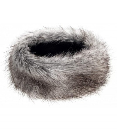 Cold Weather Headbands Winter Faux Fur Headband for Women - Like Real Fur - Fancy Ear Warmer - Silver Fox - C6110WL7JTJ $24.70