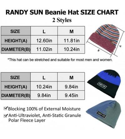 Skullies & Beanies Waterproof Beanie Hat- Unisex Daily Slouchy Knitted Beanie Thick Soft Warm Winter Hat Anti UV Medium/Large...