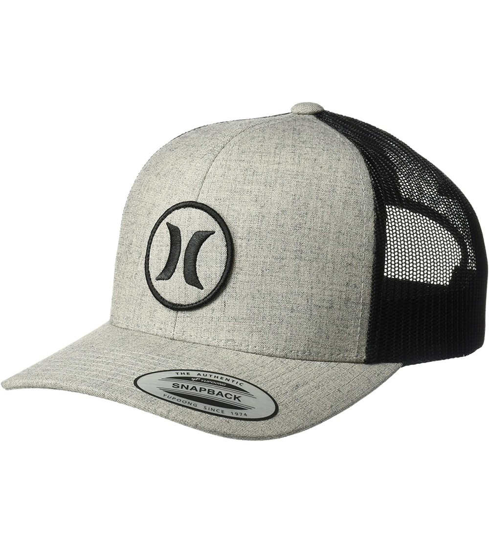 Baseball Caps Men's Logo Patch Curved Bill Trucker Baseball Cap - Cool Grey - CK18HOY5KDU $30.66