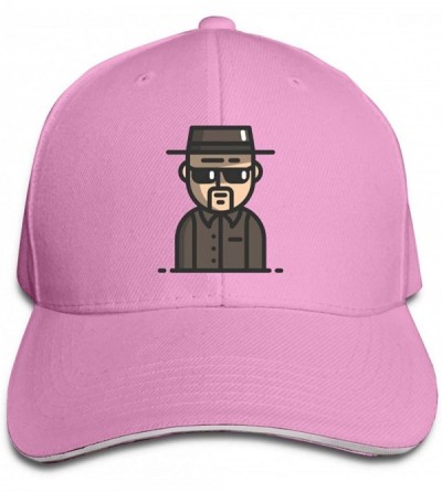 Baseball Caps Men Breaking Bad People Caps Breathable Fashion Outdoor ActivitiesMid Crown Curved Bill Baseball Caps - Pink - ...