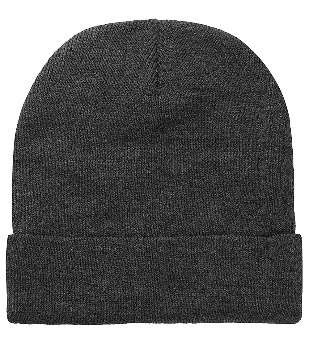 Skullies & Beanies Men Women Knitted Beanie Hat Ski Cap Plain Solid Color Warm Great for Winter - 1pc Dark Grey - C4127DWBZVR...