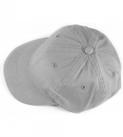 Baseball Caps Polo Style Baseball Cap Ball Dad Hat Adjustable Plain Solid Washed Mens Womens Cotton - Grey - C318WC6MA5N $10.26