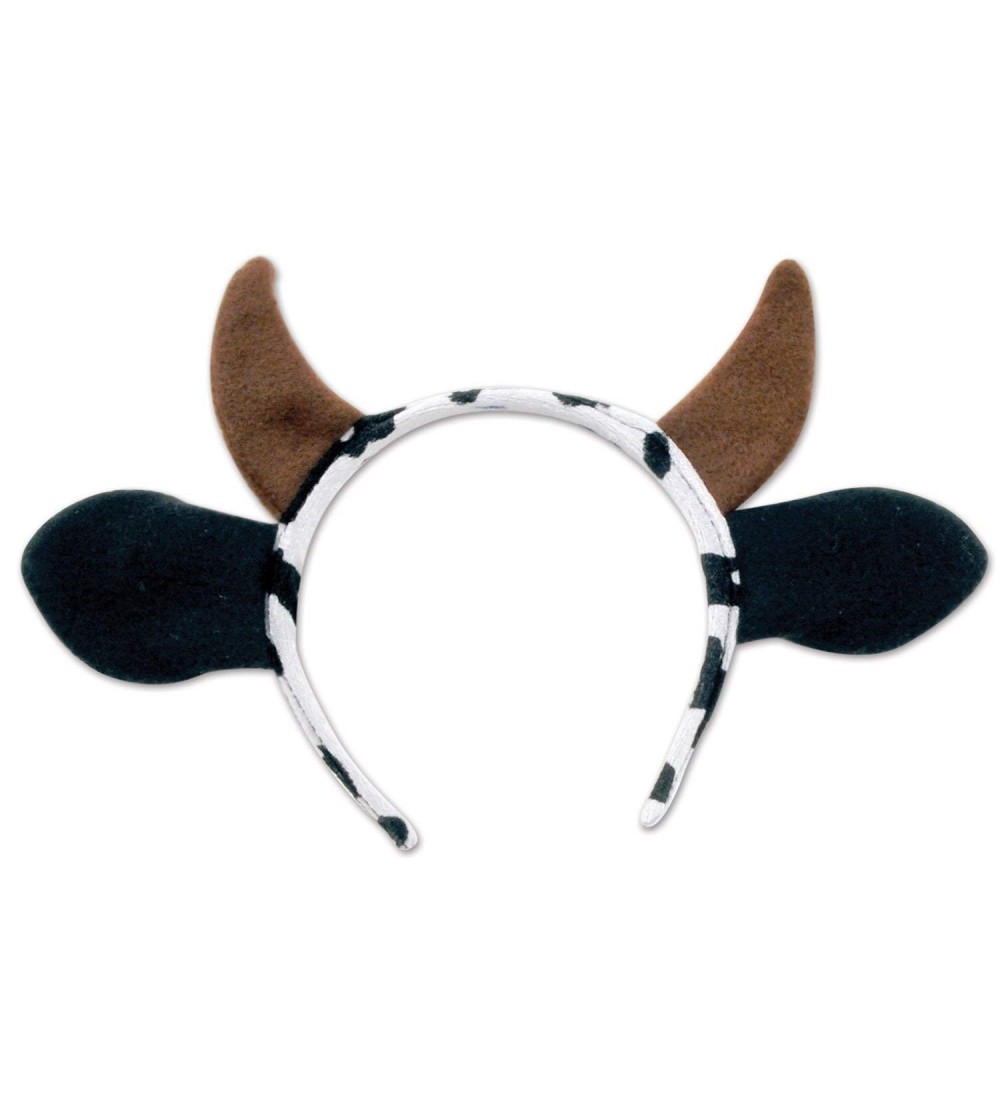Headbands Cow Headband- White/Black/Brown (2 Units) - CD18793XXRZ $10.96