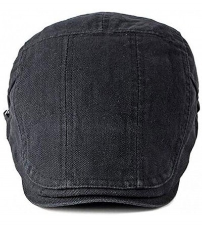 Newsboy Caps Men's Cotton Flat Ivy Gatsby Newsboy Driving Hat Cap - 2 Pack-e - CU18SGW26RO $11.65