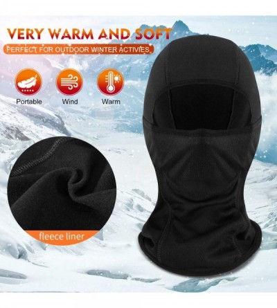 Balaclavas Balaclava Windproof Ski Face Mask for Cold Weather Neck Warmer Hat Mask - Youth - CV18AI3UTCC $26.93